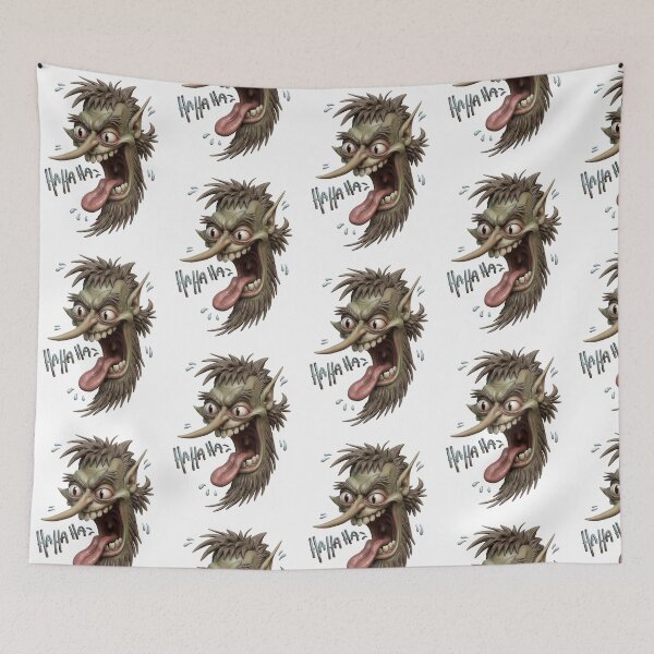 Item preview, Nasty face laughing taunting hahahaha designed and sold by Vintage Designs +.