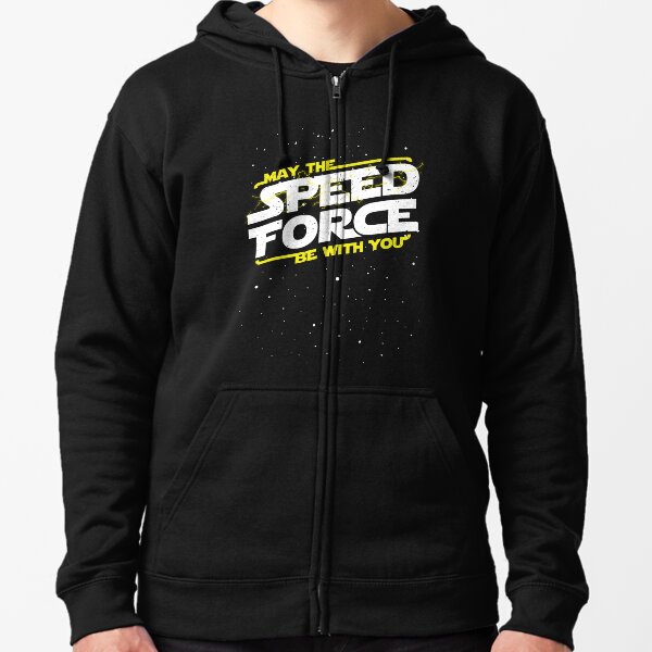 May The Speed Force Be With You Zipped Hoodie