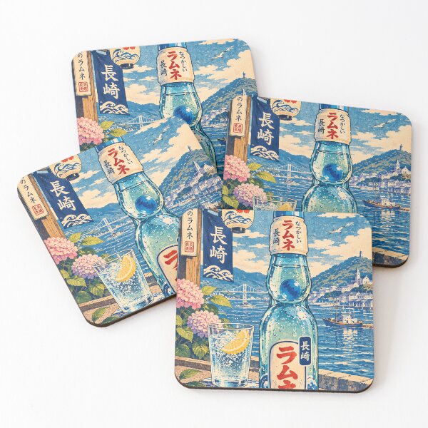 Item preview, Vintage Japanese Ramune Soda – Nagasaki Harbour designed and sold by Curio Meridian.