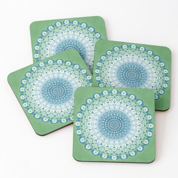 Item preview, Blue and Green Peacock Mandala 3 designed and sold by Elsy's Art.