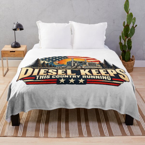 Item preview, Diesel Keeps This Country Running American Flag Trucker designed and sold by ArtDesignTp.