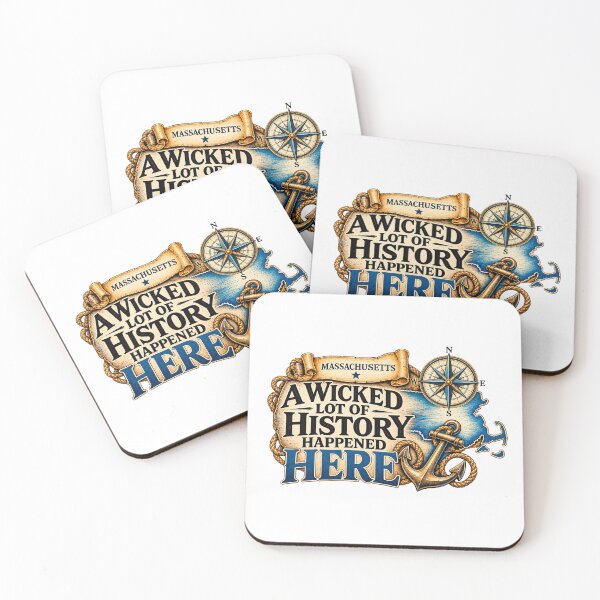 Item preview, Massachusetts A Wicked Lot of History Happened Here designed and sold by ArtDesignTp.
