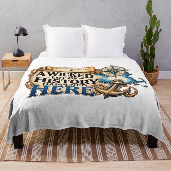 Item preview, Massachusetts A Wicked Lot of History Happened Here designed and sold by ArtDesignTp.