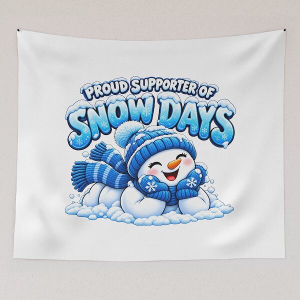 Item preview, Proud Supporter of Snow Days Cute Snowman Winter Teacher designed and sold by ArtDesignTp.