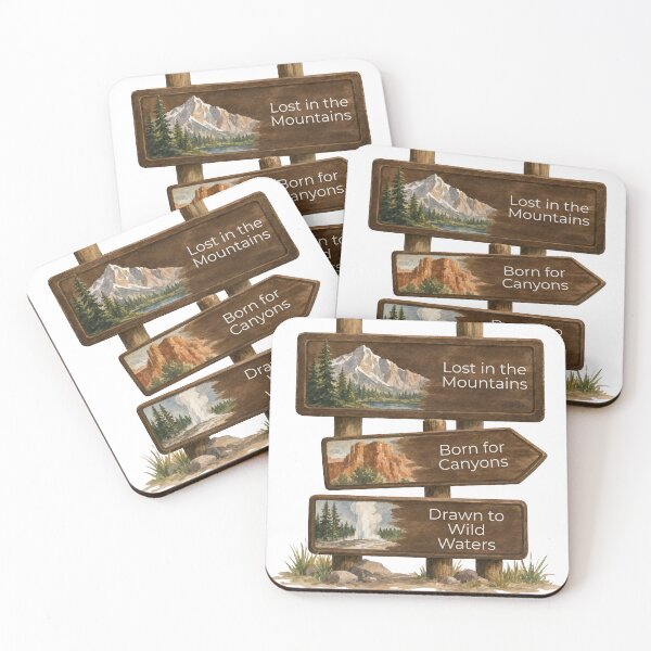 Item preview, Wooden Sign National Park Wanderlust Trail Art designed and sold by LumpSumArt.