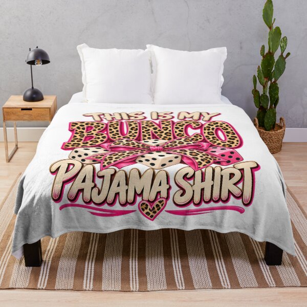 Item preview, This Is My Bunco Pajama Leopard Pink Bow Dice Game designed and sold by ArtDesignTp.