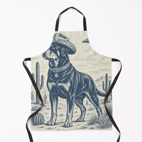 Item preview, Rottweiler UFO Cowboy Dog Vintage Western Rottie  designed and sold by Y-Vibes.