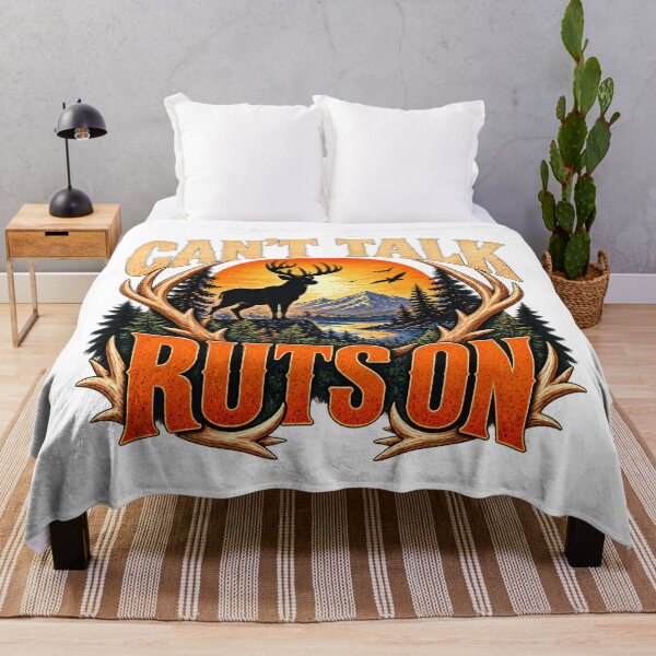 Item preview, Can't Talk Rut's On Whitetail Buck Deer Hunting Humor designed and sold by ArtDesignTp.