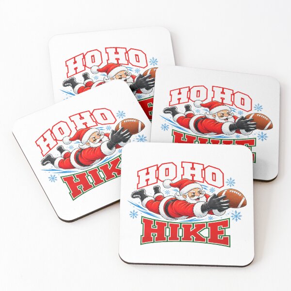 Item preview, Ho Ho Hike Santa Quarterback Christmas Football Humor designed and sold by ArtDesignTp.