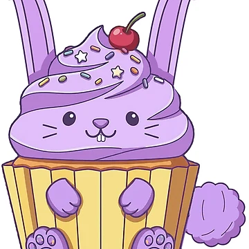 Artwork thumbnail, Cupcake Rabbit Violet by Fishcake: The Shop