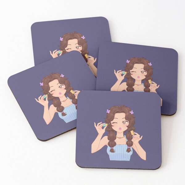 Item preview, Cute Anime Girl Doing Makeup designed and sold by Sk1628.