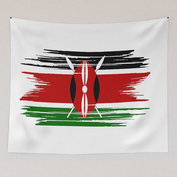Item preview, Distressed Kenya Flag KE designed and sold by shitpostee.