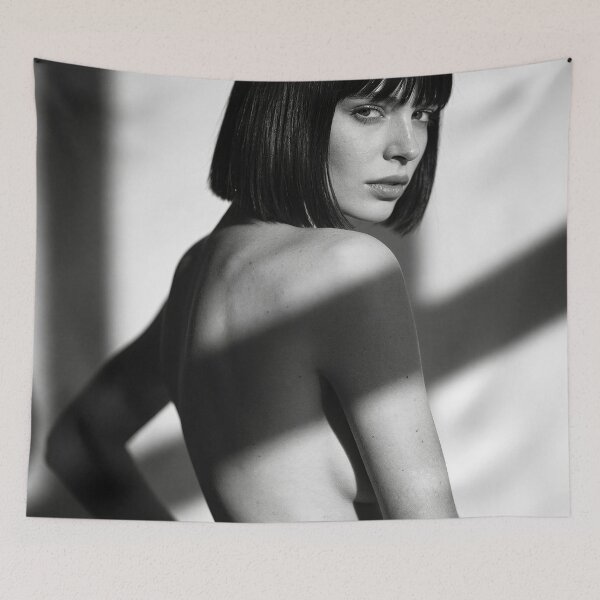 Item preview, High-Contrast Fashion Portrait with Deep Shadows designed and sold by ConcreteCandy.