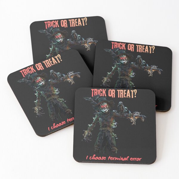 Item preview, Trick or Treat Terminal Error Scarecrow designed and sold by KempNordStudio.
