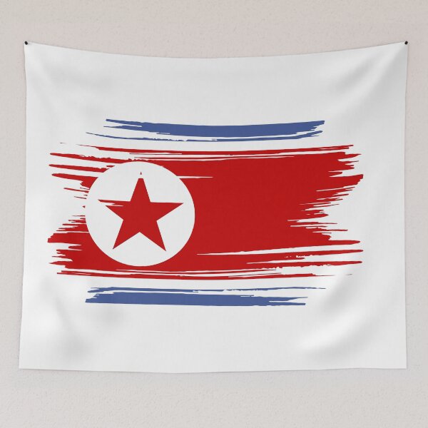 Item preview, Distressed North Korea Flag KP designed and sold by shitpostee.
