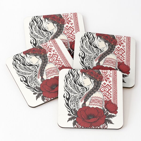 Item preview, Slavic Firebird Guardian Red Poppy Art designed and sold by fadilow.