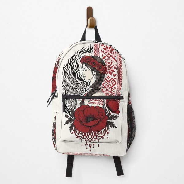 Item preview, Slavic Firebird Guardian Red Poppy Art designed and sold by fadilow.