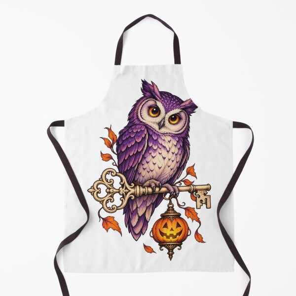 Item preview, Purple owl on an old key designed and sold by sasaPRO.