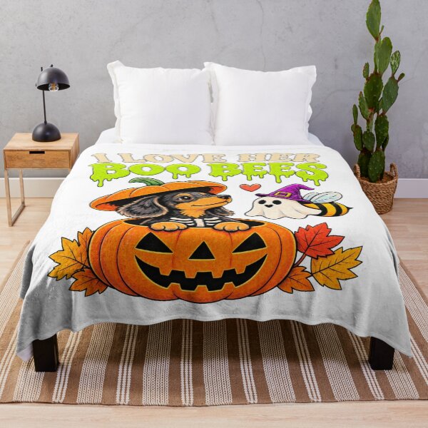 Item preview, I Love Her Boo Bees I Love His Halloweenie Couples designed and sold by ArtDesignTp.