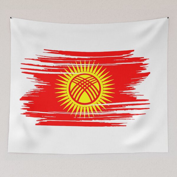 Item preview, Distressed Kyrgyzstan Flag KG designed and sold by shitpostee.