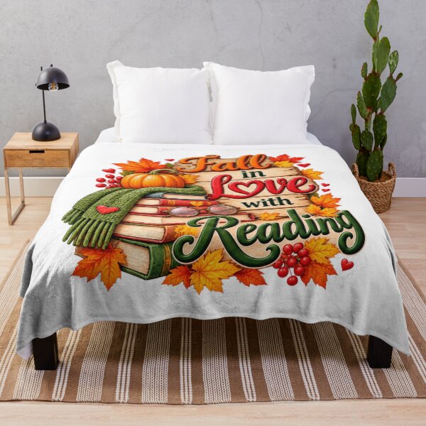 Item preview, Fall in Love with Reading Autumn Book Lover Teacher designed and sold by ArtDesignTp.