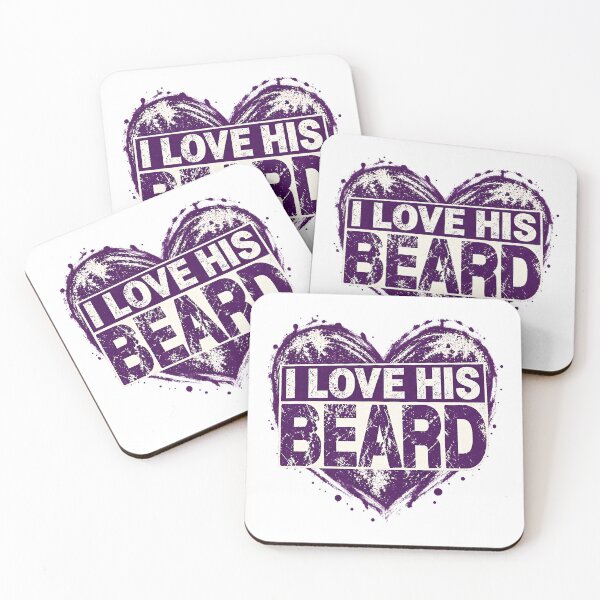 Item preview, I Love His Beard Her Butt Matching Couples Compliment designed and sold by ArtDesignTp.