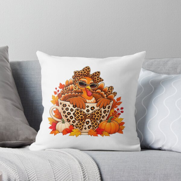 Item preview, Leopard Turkey Drinking Coffee Women Thanksgiving designed and sold by ArtDesignTp.