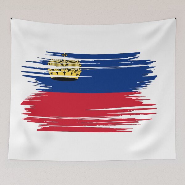 Item preview, Distressed Liechtenstein Flag LI designed and sold by shitpostee.