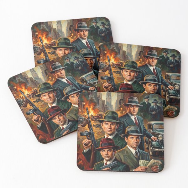 Item preview, Prohibition Underworld, Empire Syndicate Mobsters Fine Art Tribute designed and sold by Art's Diner.