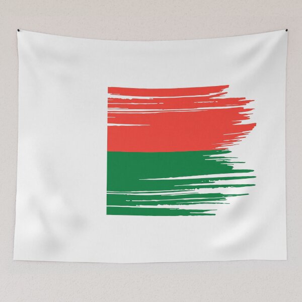 Item preview, Distressed Madagascar Flag MG designed and sold by shitpostee.