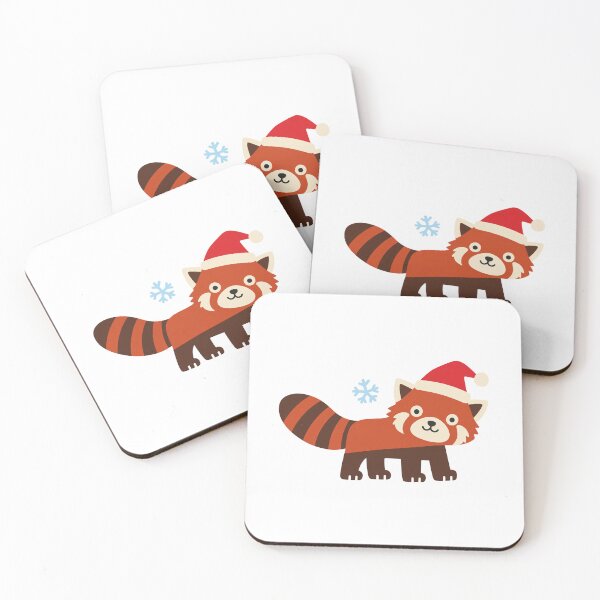 Item preview, Santa Hat Red Panda: designed and sold by -KRAFTWERK.