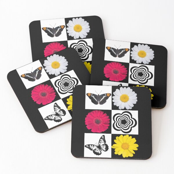 Item preview, Butterfly Daisy Gerbera Floral Pop Art Chess Shapes Mania designed and sold by Shapes-Mania.