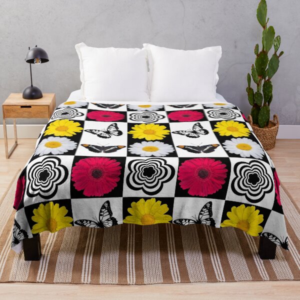 Item preview, Butterfly Daisy Gerbera Floral Pop Art Chess Shapes Mania designed and sold by Shapes-Mania.