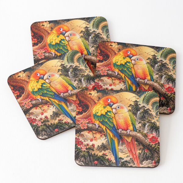 Item preview, Baby Fei Long & Shenron | Colorful Lovebirds and Chinese Dragons Fantasy designed and sold by Fei Long Design Hub.