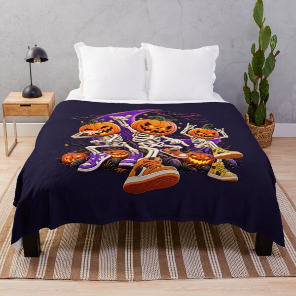 Item preview, Halloween Skeleton Pumpkin Crew – Spooky Streetwear designed and sold by DIB Designs – Express Your Style.