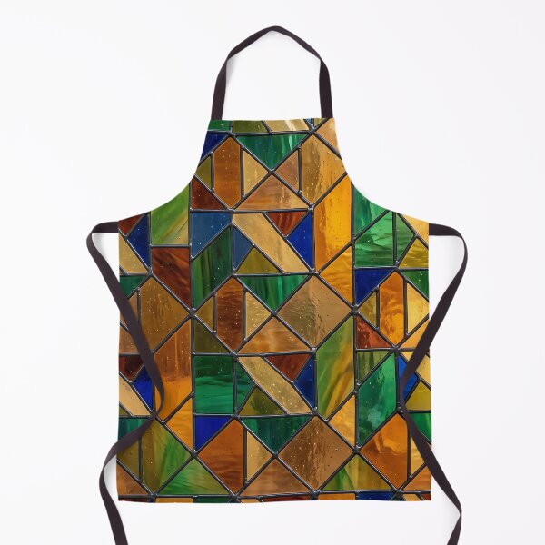 Item preview, Modern Luminous Stained Glass Geometric Pattern designed and sold by wallpapersarts.