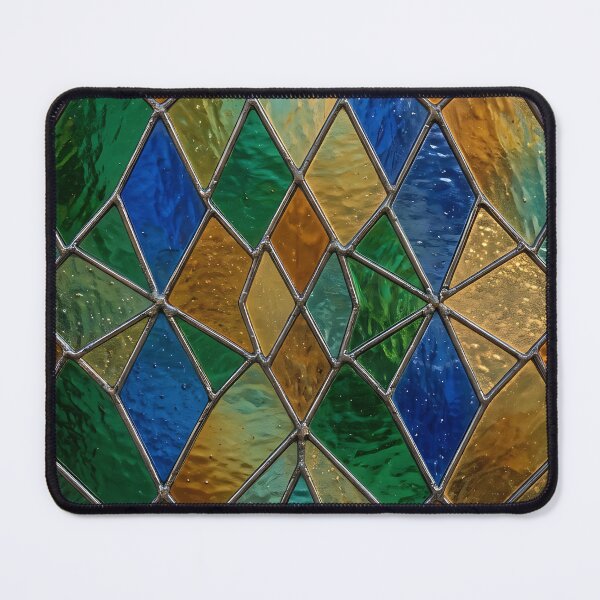Item preview, Modern Luminous Stained Glass Geometric Pattern designed and sold by wallpapersarts.