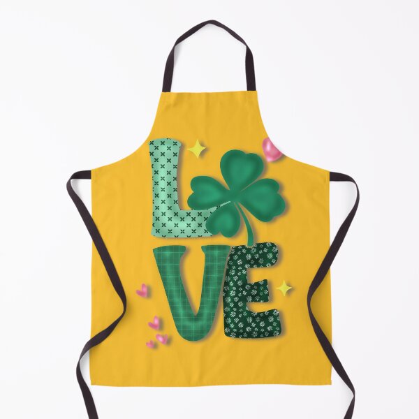 Item preview, Sweet LOVE Lettering with Shamrocks and Pink Hearts designed and sold by artblonska.