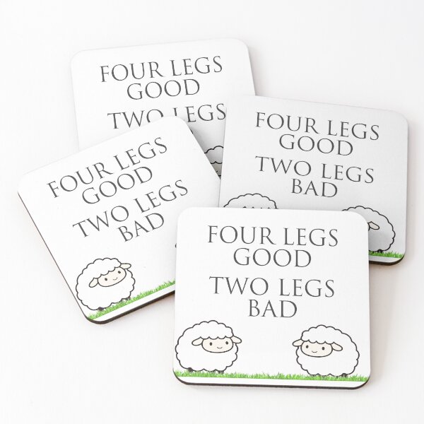 Item preview, Four Legs Good - Two Legs Bad designed and sold by PrintGuyStudio.