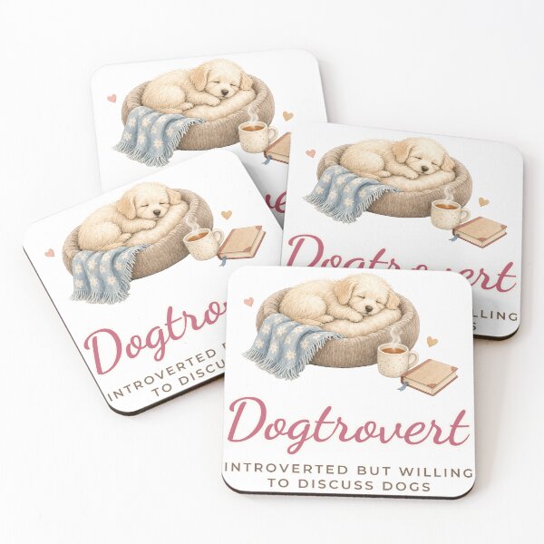 Item preview, Dogtrovert Introverted But Willing To Discuss Dogs designed and sold by Alice Monber’s LETTERING.