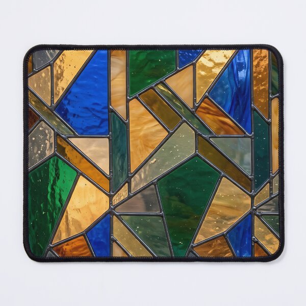 Item preview, Modern Luminous Stained Glass Geometric Pattern designed and sold by wallpapersarts.