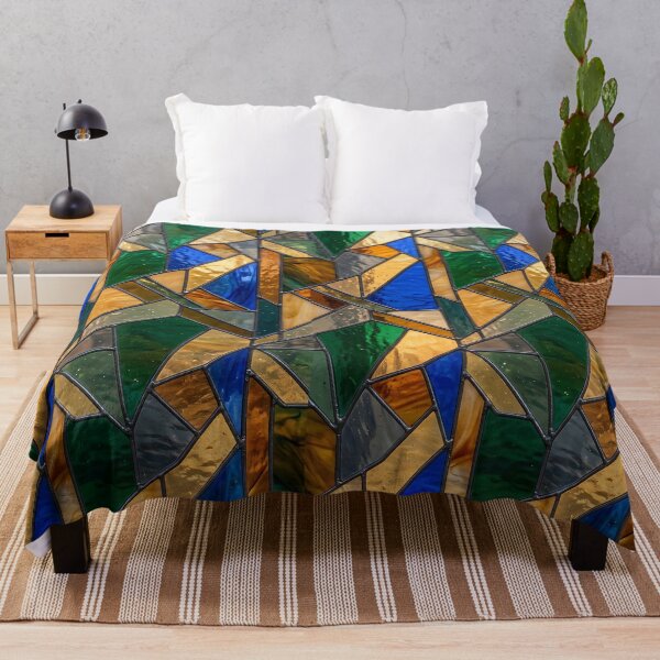 Item preview, Modern Luminous Stained Glass Geometric Pattern designed and sold by wallpapersarts.