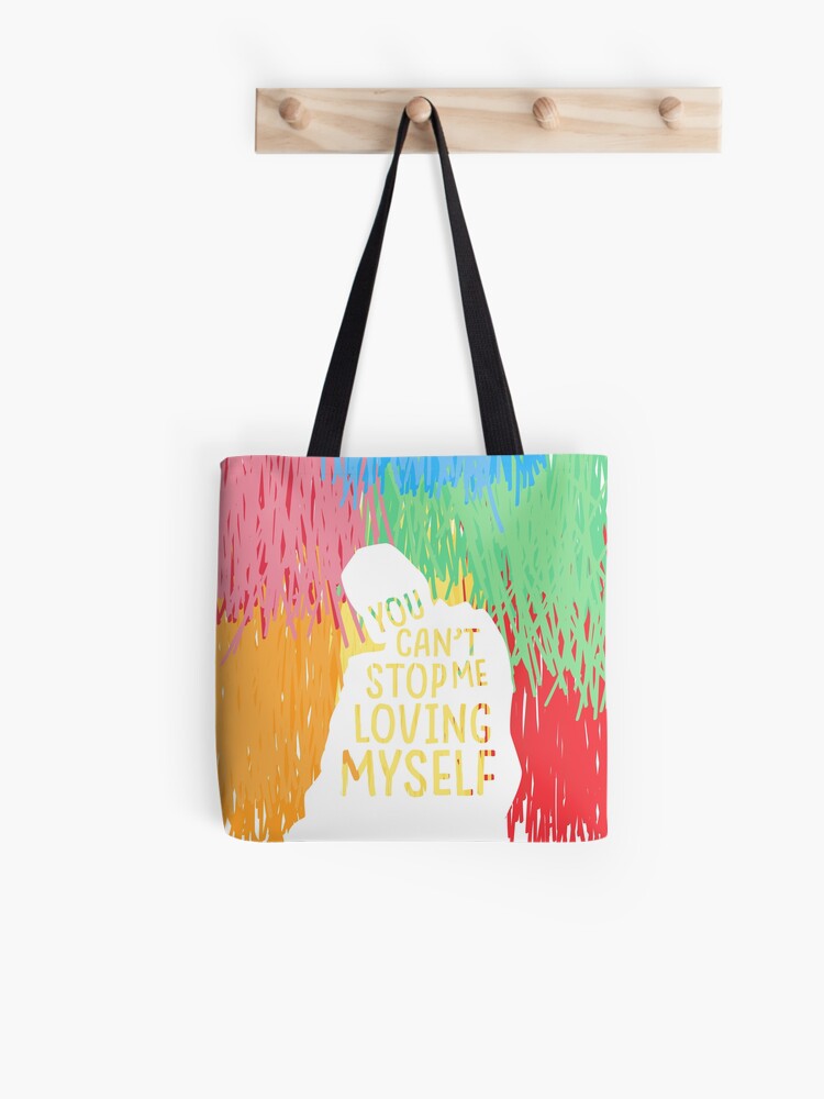 Bts Idol You Can T Stop Me Loving Myself Tote Bag By Imgoodimdone Redbubble