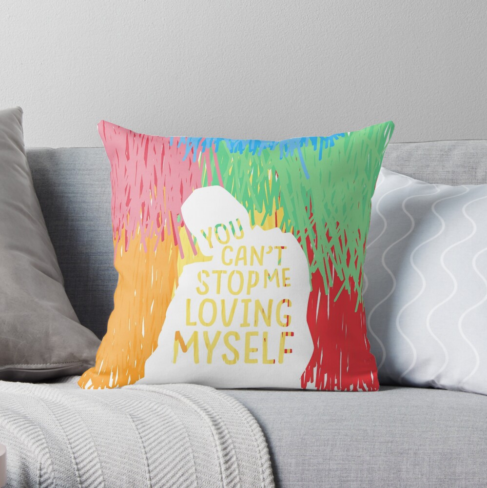 Bts Idol You Can T Stop Me Loving Myself Throw Pillow By Imgoodimdone Redbubble