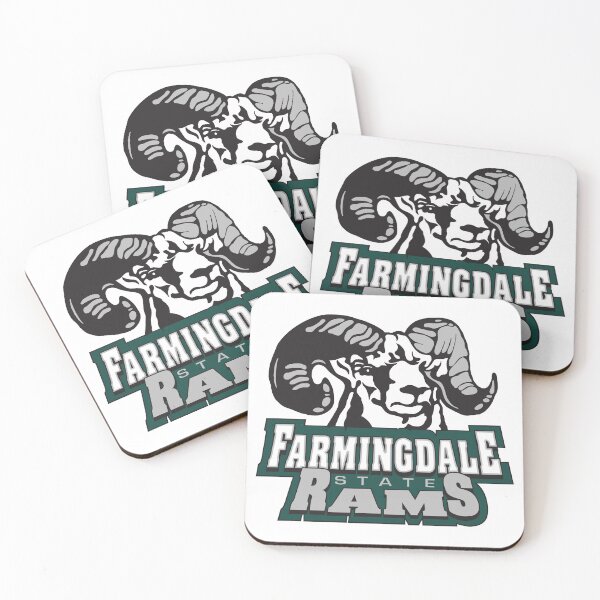 Item preview, Farmingdale State College Rams Logo with Ram Head and Green Wordmark designed and sold by Jia   Meng.