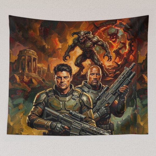 Item preview, Demonic Siege Doom Fine Art Tribute designed and sold by Art's Diner.