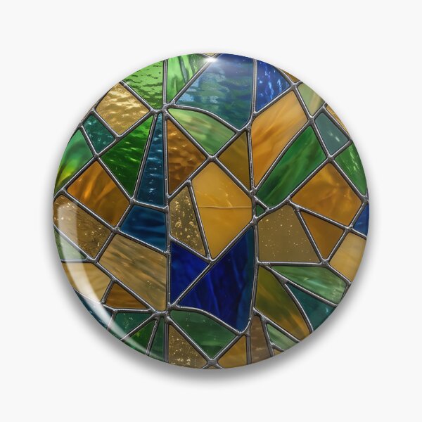Item preview, Modern Luminous Stained Glass Geometric Pattern designed and sold by wallpapersarts.