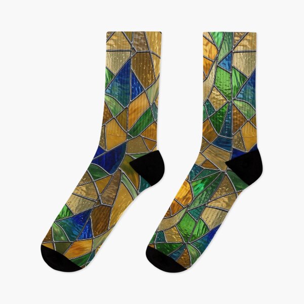 Item preview, Modern Luminous Stained Glass Geometric Pattern designed and sold by wallpapersarts.