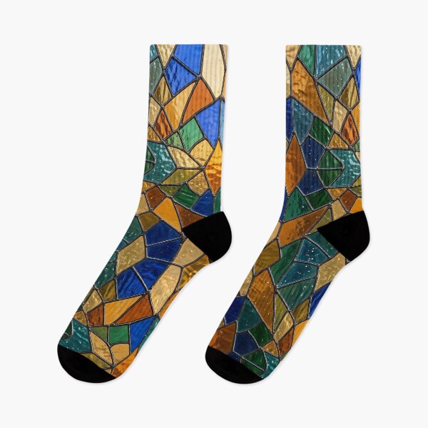 Item preview, Modern Luminous Stained Glass Geometric Pattern designed and sold by wallpapersarts.
