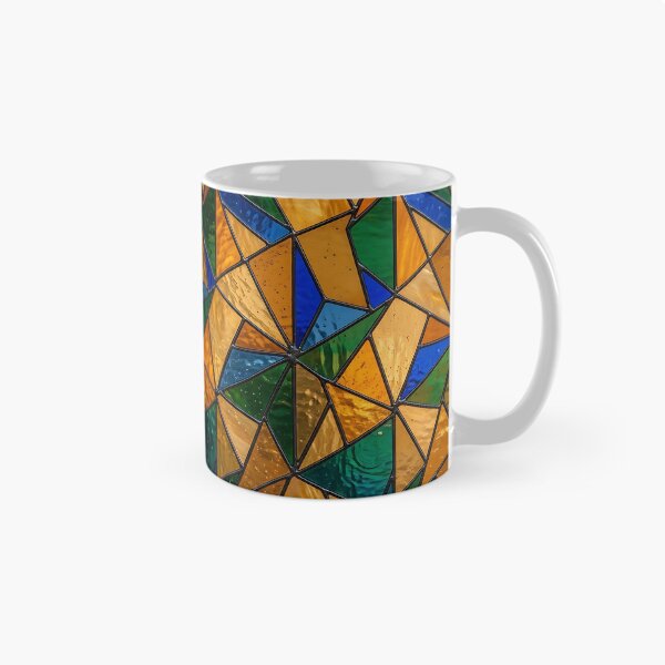 Item preview, Modern Luminous Stained Glass Geometric Pattern designed and sold by wallpapersarts.